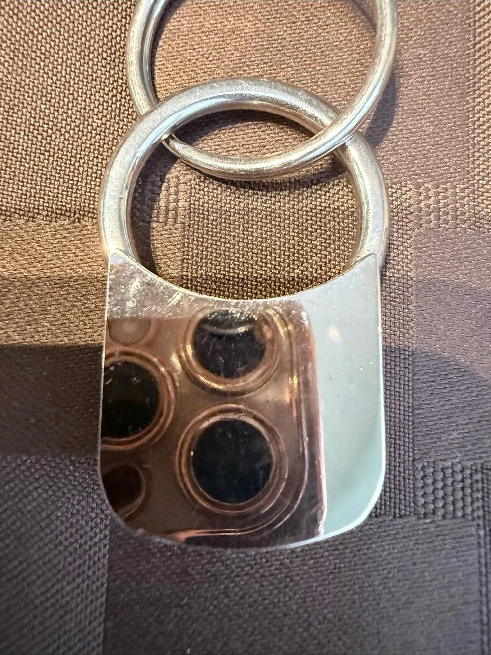 Vintage Acura Pull-and-Twist Valet Keychain Keyring - Black/Gold Chrome 37g